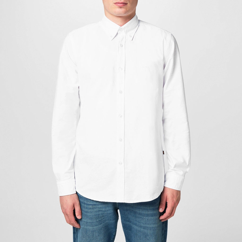 Hugo Boss Rickert Long Sleeve Shirt - White 100